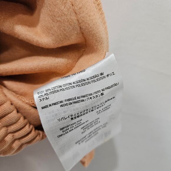 Volcom Just Chill Sweat Shorts Light Orange Size Medium - Picture 7 of 10